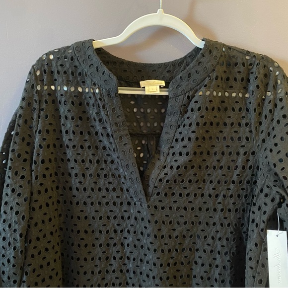 Shoshanna Women's Umbrella Eyelet Mini Dress Size L - Picture 4 of 10